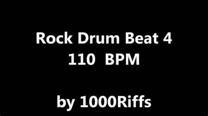 110 BPM - ROCK - 4/4 Drum Track - Metronome - Drum Beat - popular songs at 110 bpm