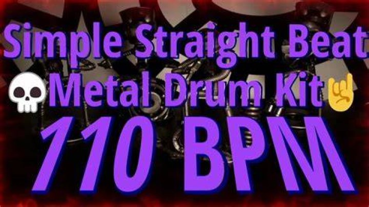 110 BPM - Simple Straight Beat - Drum Track &amp; Loop - famous songs 110 bpm