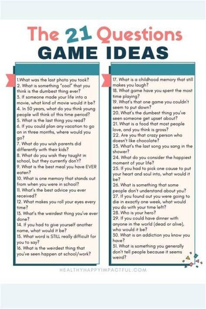 21 Questions game 21 Questions game