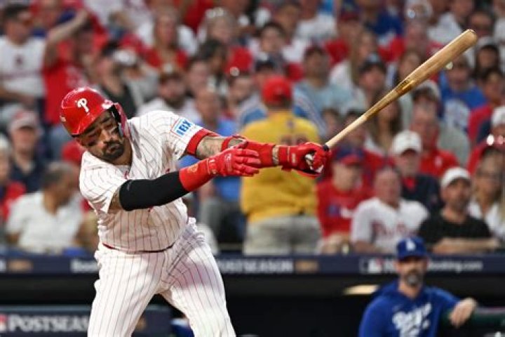 A Phillies player hits a home run