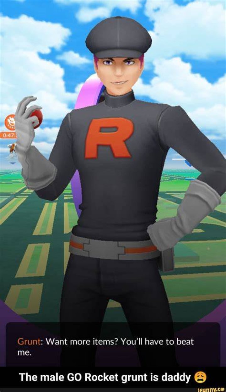A Pokémon GO Grunt in Team Rocket.