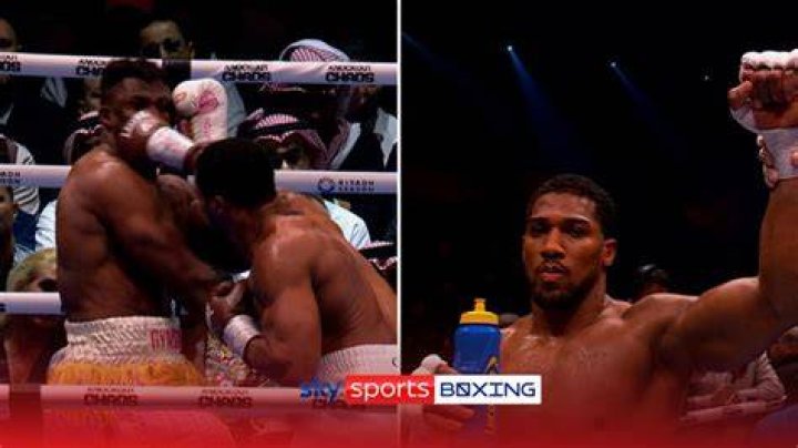 Anthony Joshua defeats Ngannou. Anthony Joshua defeats Ngannou.