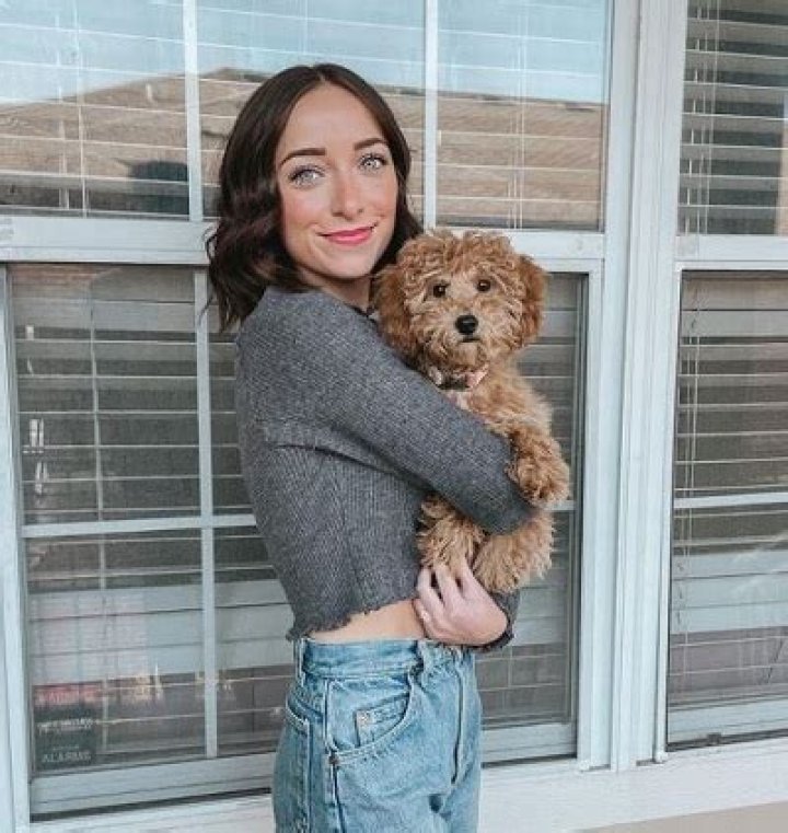 Bailey McKnight with her pet dog
