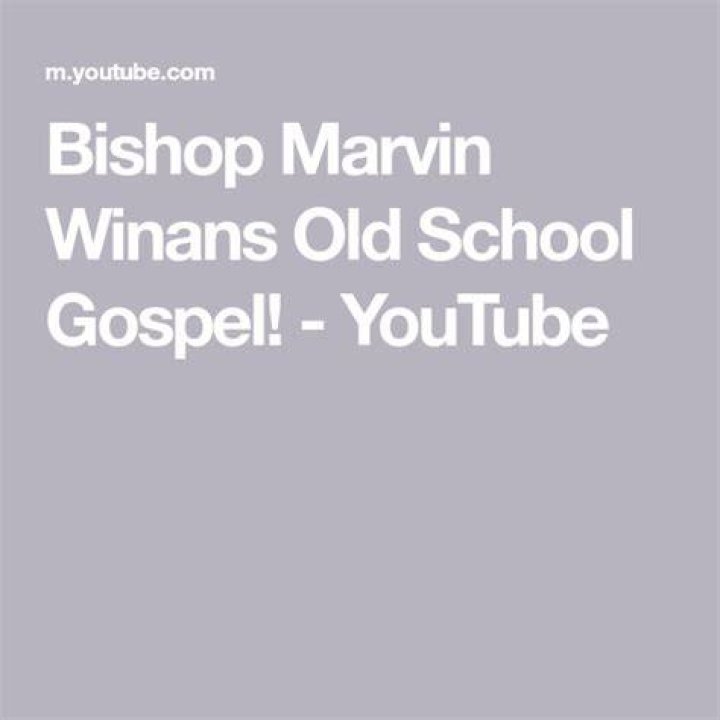 Bishop Marvin Winans Old School Gospel! - Acapella Black Gospel