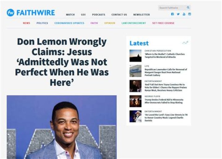 Don Lemon Wrongly Claims: Jesus 'Admittedly Was Not Perfect When He Was Here'