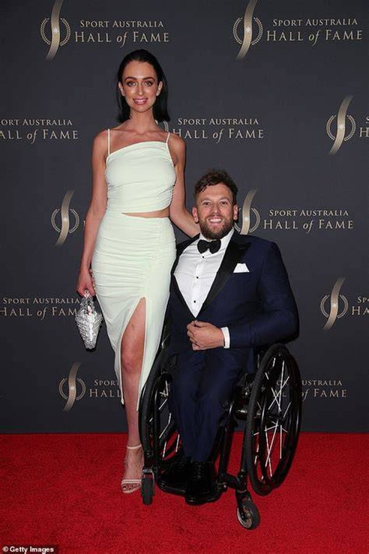 Dylan Alcott and his girlfriend, Chantelle Otten
