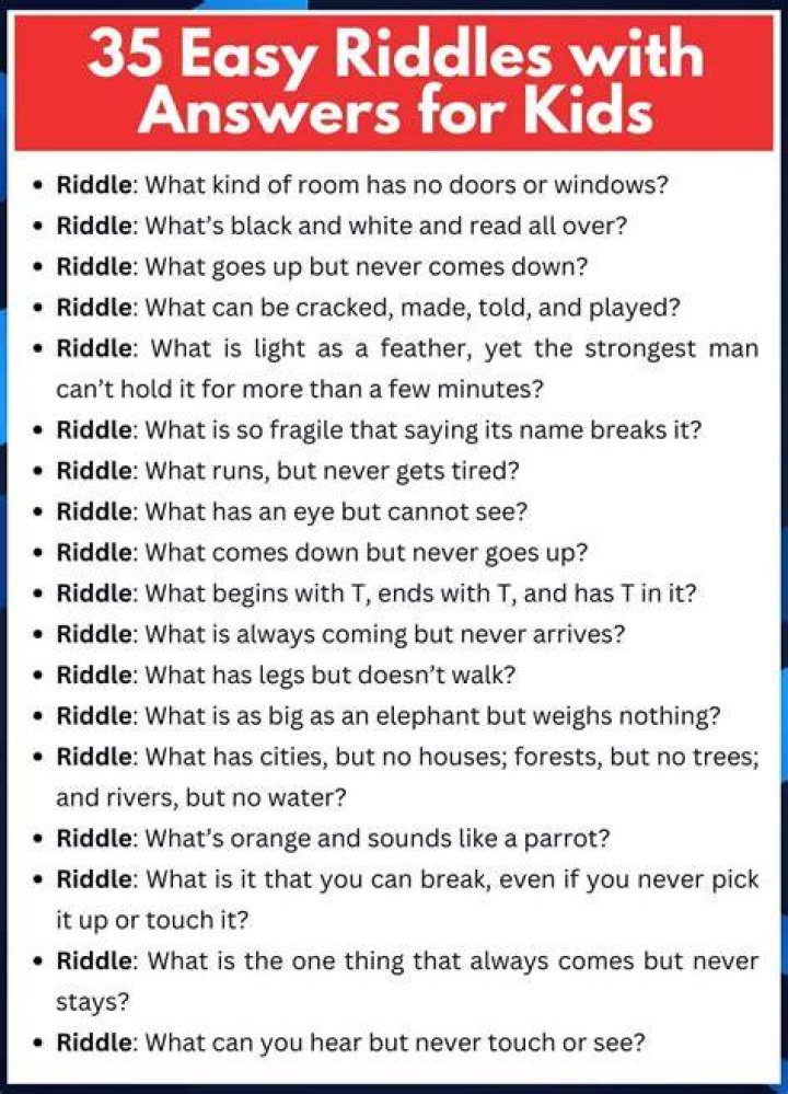 Easy riddles for teens Easy riddles for teens