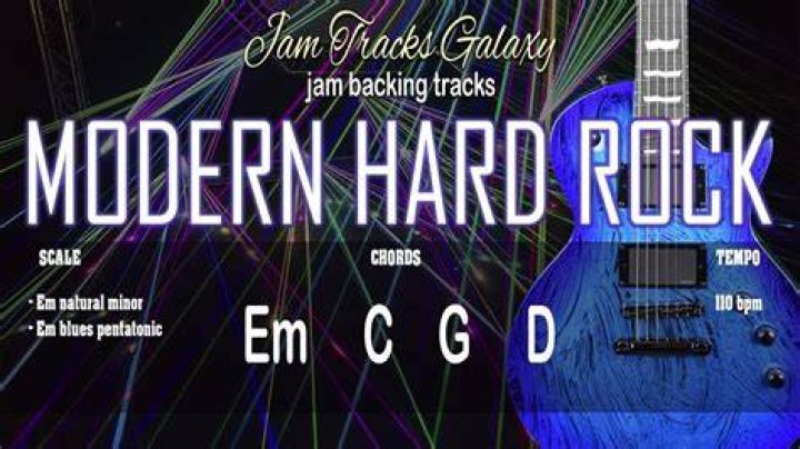 Em Backing Track // MODERN HARD ROCK jam track // (110 bpm) - songs at 110 bpm