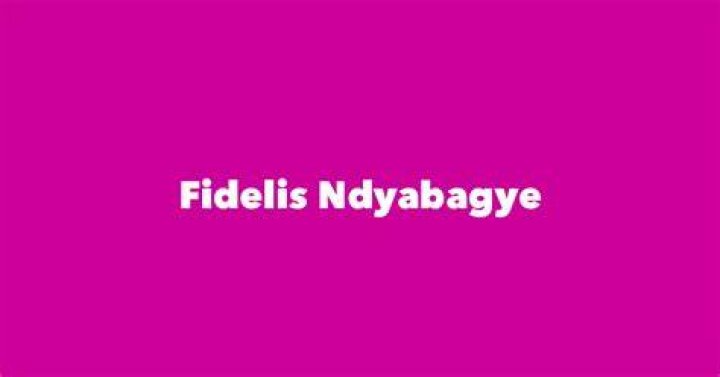Fidelis Ndyabagye