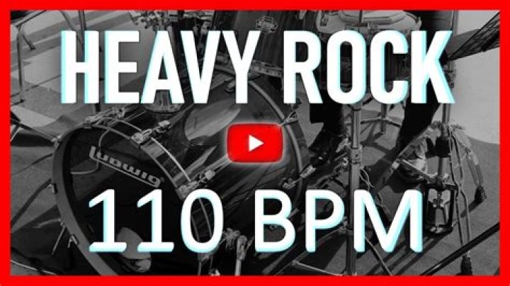 Hard Rock Drum Track 110 BPM [HD] - songs at 110 bpm