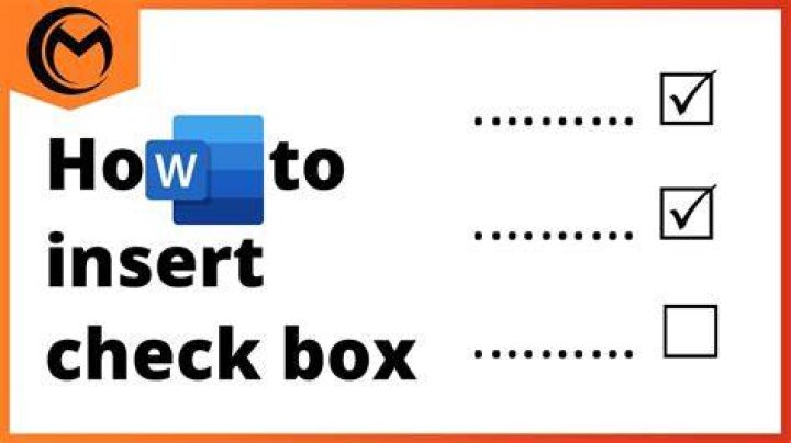How to make a checkbox in Word How to make a checkbox in Word