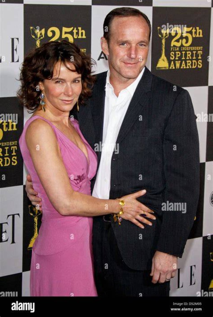 Jennifer with her husband, Clark Gregg