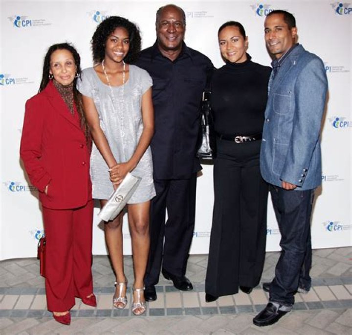 John Amos with his children John Amos with his children
