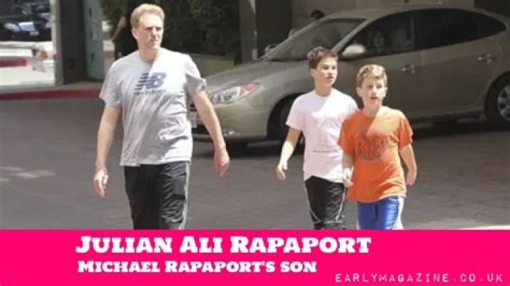 Julian Ali Rapaport with his father and brother