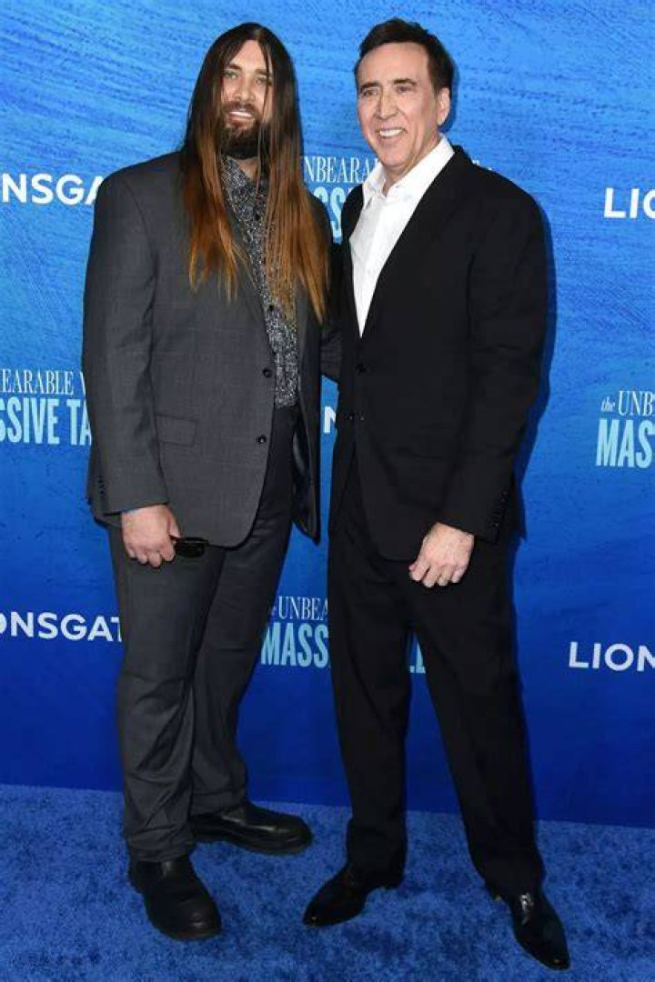 Kal-El Cage with his Father Nicolas Cage. Source: Pinterest
