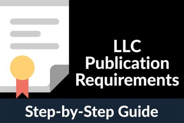 llc publication requirements