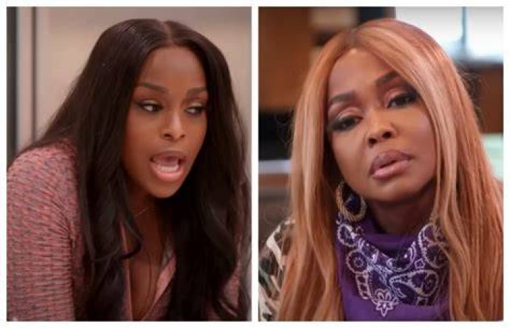Phaedra Parks speaking at Quad Webb's "ressurection" service on 'Married to Medicine'