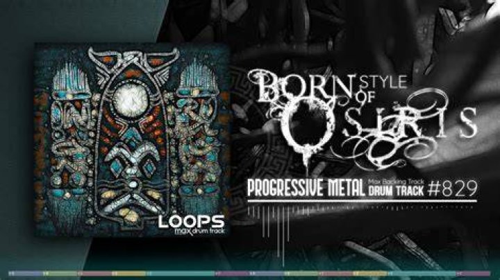 Progressive Metal Drum Track / Born of Osiris Style / 110 bpm - songs at 110 bpm