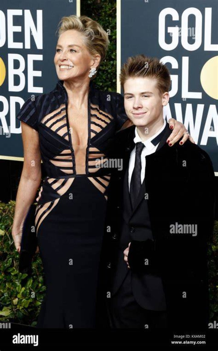 Roan Joseph Bronstein with his mother Sharon Stone. Source: Pinterest