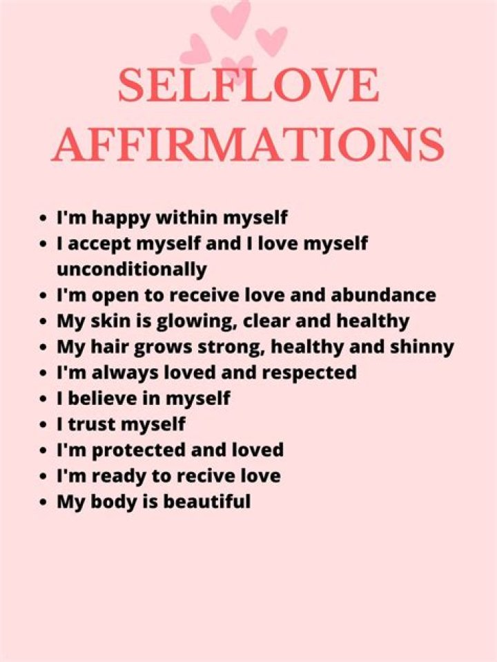 Self-love affirmations Self-love affirmations