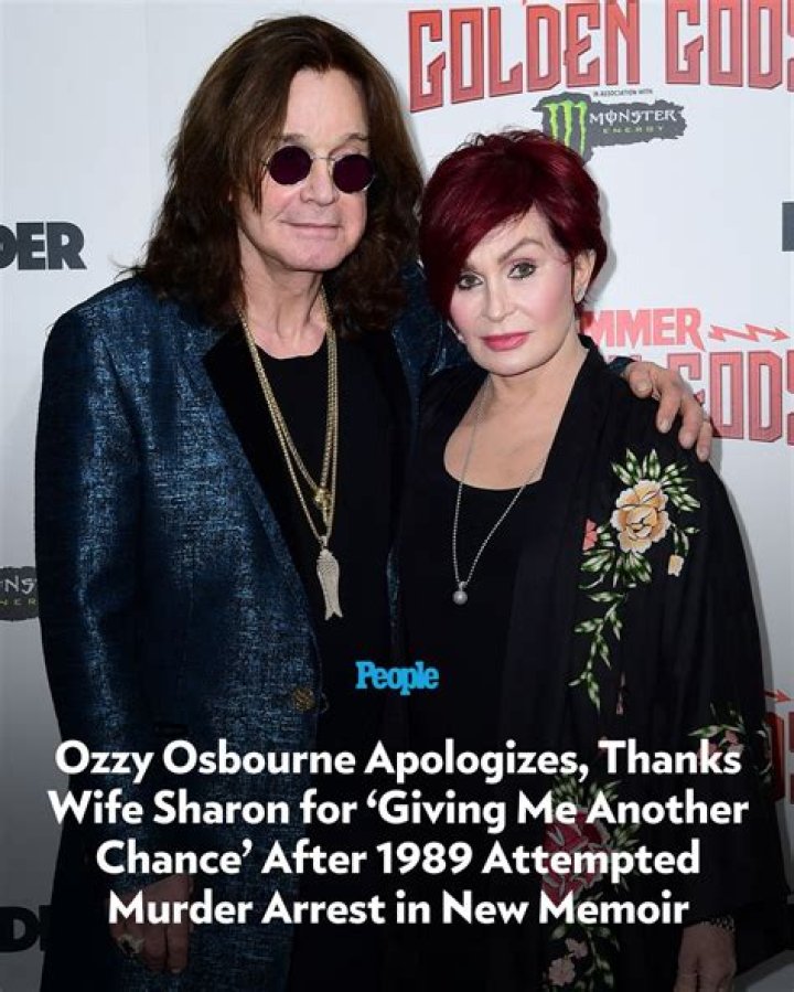 Sharon Osbourne is arrested
