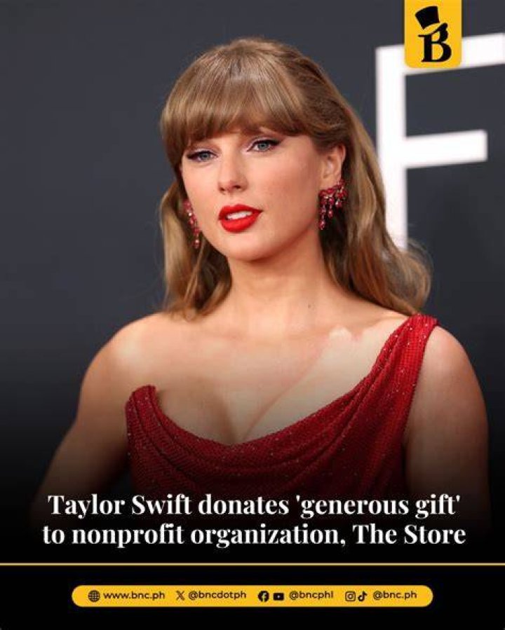 taylor swift charitable donations