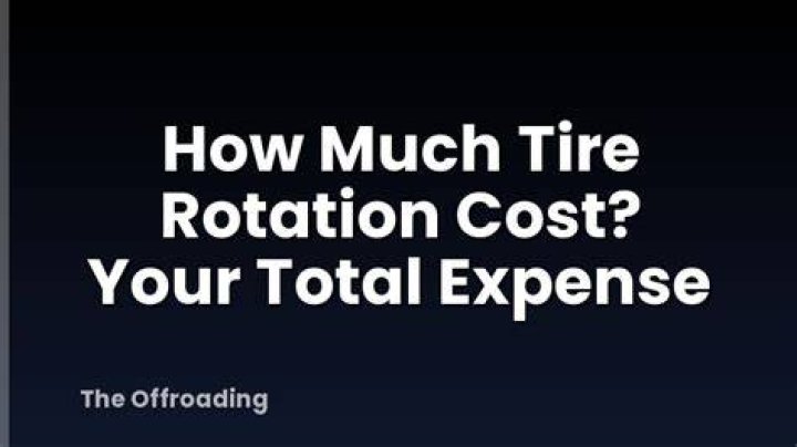 tire rotation expense tire rotation expense