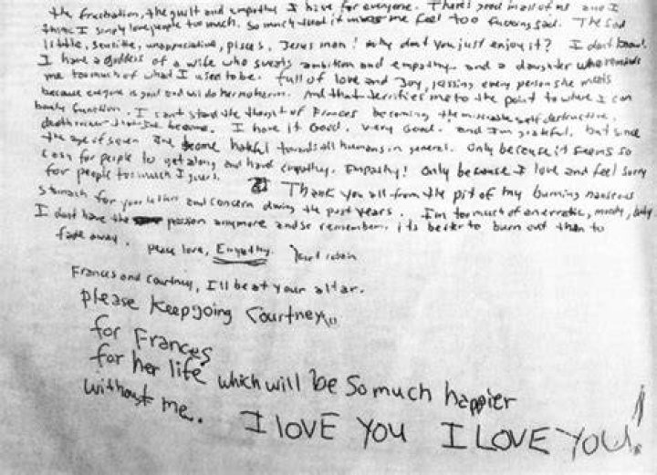 What Did His Suicide Note Say?