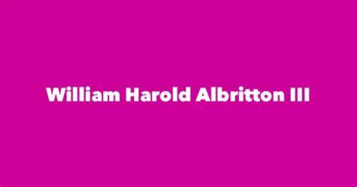 William Harold Albritton III
